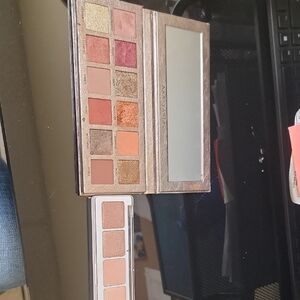 Amastasia Eyeshadow Palette  And Natasha Denonoa PaleGold, Pink, and Orange Hues